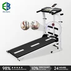 Esteira de Caminhada Mecânica Self Machine com Display suporta 120kg