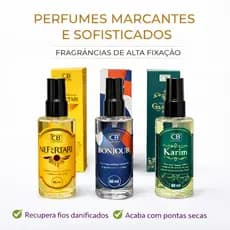 Perfume Capilar Feminino 60ml Com Brilho Fragrância Perfumes Importados Para Cabelos