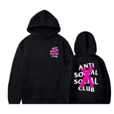 Moletom Canguru Anti Social Club Estampa Masculino Flanelado Outono