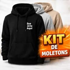 Kit de Moletom canguru personalizado