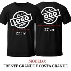 Camiseta Personalizada sua ideia Logo marca empresa 100% Algodão Sua Arte