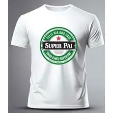 Camiseta Dia dos Pais Super Pai – Presente Criativo Masculino 100% Algodão Super Pai Presente Criativo