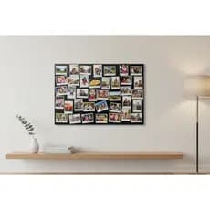 Painel Metálico 95X65cm VÁRIAS CORES Mural De Fotos Recados Notas Lembretes Quadro + 12 Imãs