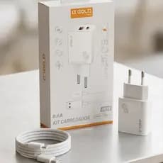 Carregador Turbo 9,1A USBC 40w 110v/220v Cabo Usb/c