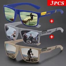 3 Pçs KAROS Polarizado Anti Brilho Óculos De Sol UV400 Unisex Ao Ar Livre Para Pesca Unidade Viagem Bivouac Praia