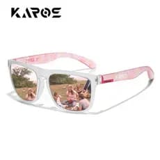KAROS Polarizado Óculos De Sol Das Mulheres Dos Homens Moda Quadrado Pesca Masculino Do Vintage Condução Esporte Tons