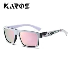 KAROS Polarizado UV400 Óculos De Sol Masculino E Feminino Motorista De Carro Anti-Reflexo Viagem Ao Ar Livre Pesca Pivô