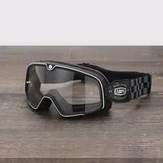 100 % Retro Óculos De Capacete Da Motocicleta Motocross ATV Dirt Bike Corrida À Prova Vento