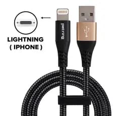 Cabo/Fonte Carregador Apple iPhone Reforçado 1 Metro USB Lightning