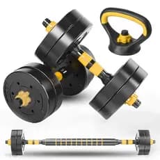 KIT HALTER AJUSTÁVEL 9KG KETTLEBELL ACADEMIA