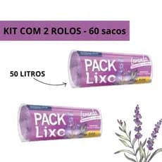 Atacado Saco de Lixo 50L com 60, 120 e 180 Sacos Pia, Banheiro Elimina Odor Perfumado Lavanda Lixo
