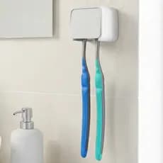 Porta Escovas de Dente Parede – Fixação Sem Furo – Suporte Para 2 ou 4 Escovas