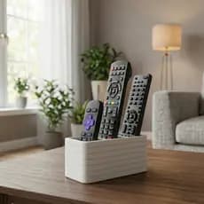 Organizador Porta Controle com 3 divisórias - Moderno Minimalista Ideal Para Controle De TV, Ar-condicionado e Similares