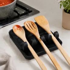 Descanso de Colher  Suporte Para Utensílios de Cozinha Porta Talheres Organizador de Bancada
