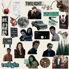Adesivos Saga Crepúsculo Twilight Vinil À Prova d'água Kindle Caderno Garrafa