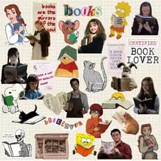 Kit 30 Adesivos Love Books Personagens Apaixonados por Literatura Livros À Prova D'Água Kindle