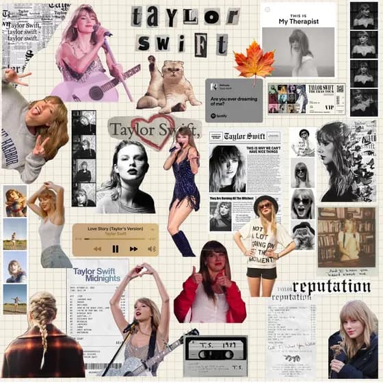 Kit 30 Adesivos Taylor Swift À Prova D'Água Garrafa Caderno Kindle Journal Celular