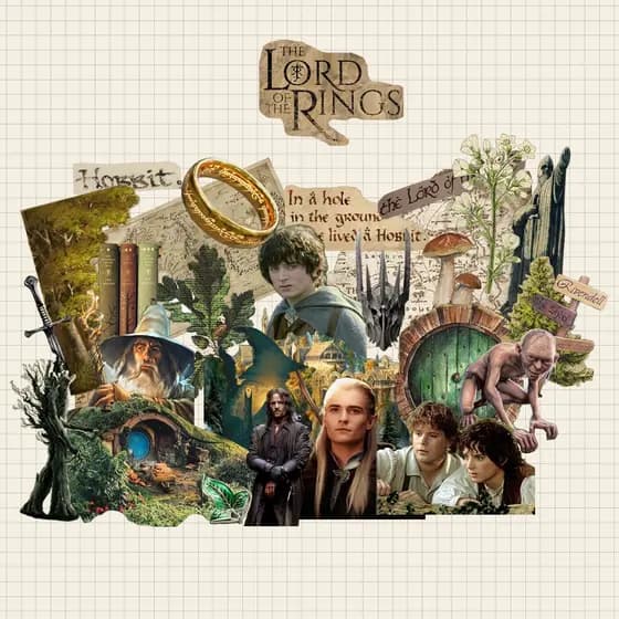 Adesivos O Senhor dos Anéis The Lord of the Ring Kindle Scrapbook Garrafa À Prova d'água