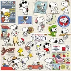 Kit 30 Adesivos Snoopy À Prova D'Água Garrafa Kindle Notebook Caderno Journal