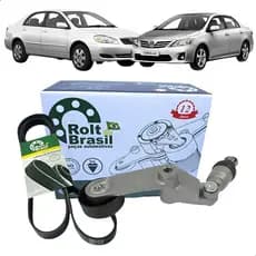 Kit Correia Alternador Tensor Corolla 1.6 1.8 16v 2002 03 04 05 06 07 2008