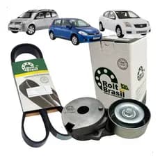 Kit Correia Alternador + Tensor Livina Tiida 1.8 16v Sentra
