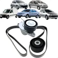 Kit Correia Alternador Peugeot 206 / 207 1.4 8v/ 1.6 16v