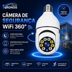 Câmera de Segurança Lâmpada Sem Fio App YOOSEE/ICSEE Pro visão noturna Sem Fio Wifi 2.4G