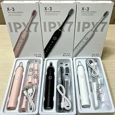 Escova de Dentes Elétrica Sônica X-3 IPX7 à Prova d'Água