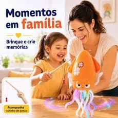 Polvo Dançante Elétrico para Crianças  | Brinquedo Anti-Stress com Sensor de Evitação de Obstáculos