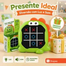 Brinquedo Jogo Da Velha Eletrônico Infantil Educativo Dino