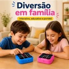 Jogo Da Velha Digital 3 Em 1 Compacto E Portátil Console Jogo da Memória Eletrônico Infantil