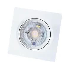 Luminária Spot Led 3W Quadrado Branco 3000K Embutir Branco Quente Bivolt Luminária Led Teto Gesso