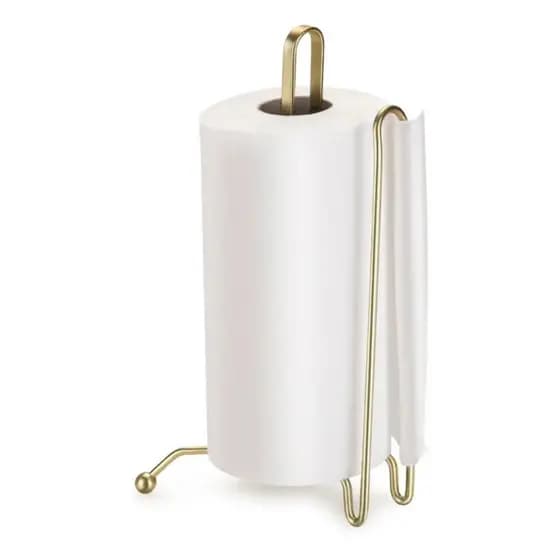 Suporte Para Rolo De Papel Toalha P/ Mesa Cozinha Premium Cor Dourado