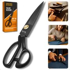 Tesoura De Alfaiate Costura Resistente Ultra Afiada Ferramenta De Corte De Couro De Tecido Artesanato Multiuso Titanium