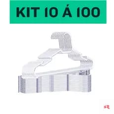 Cabides Adulto kit de 10 a 50 cabide acrílico adulto reforçado casa envio imediato