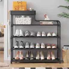 Sapateira Porta Sapato Premium Desmontavel Organizador Multiuso 16Pares / 5 Andares