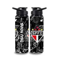 Garrafa de Água do São Paulo - Alumínio 750 ml Personalizada com Nome