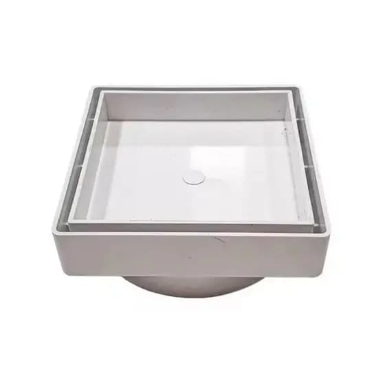 Kit 5 Ralos Oculto 15x15 Invisível Sifonado inteligente - Seca piso/Porcelanato com tela