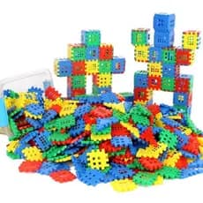120 blocos de montar super coloridos + cubos - educacional educativo montessori sensorial didatico