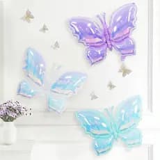 Kit 2 Balão Borboleta Furta Cor Decoração Festa Jardim GIGANTE 65CM Criança