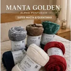 Manta Casal 220x240 QUEEN Cobertor Microfibra Grande Flanelada Golden Flannel Soft macio lisa Rozac