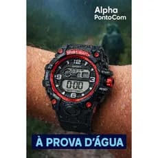Relógio Digital Masculino Militar Esportivo Sport Watch À Prova D'Água Cronômetro De Pulso Silicone