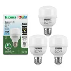 Kit 3 Lâmpadas Led Taschibra 20w Alta Potência Bivolt