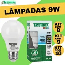 Kit Atacado Lâmpada LED 9W E27 Bivolt Leve Mais Pague Menos - 8, 9 ou 10 Unidades