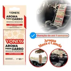 Aroma Vonix Cheirinho Pendurar Carro Retrovisor Alta Duração Vermelho Apple And Cinnamon Maçã E Canela