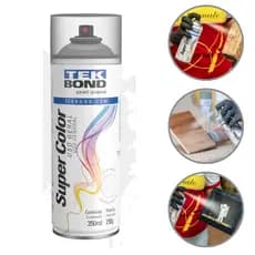 Tinta Spray Aerossol Super Color Verniz Fosco Tekbond Uso Geral 350ml  250g