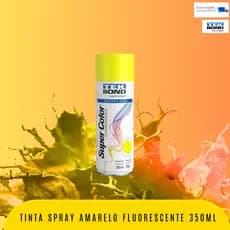 Tinta Spray Tekbond Super Color Amarelo Fluorescente 350ml Uso Geral