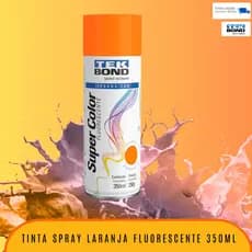 Tinta Spray Laranja Fluorescente Tekbond 350ml