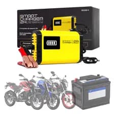 Carregador Bateria Para Carro Moto Automotivo 12v AGM Nobreak Inteligente 2a Seguro Inmetro lite 2