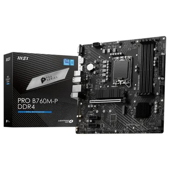 Placa Mãe MSI PRO B760M-P DDR4,Intel LGA 1700, mATX, DDR4